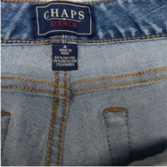Chaps Blue Denim Jeans Size 4‎ - Picture 3 of 5